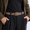 Unique Pattern Belt Stylish Leopards Velvet Waist Belt Jeans Decorative Belt Enhances Styles for Everyday Wear