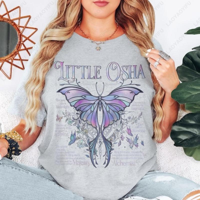 Quicksilver Book Merch Футболка с зимородком Маленькая Оша Хлопковая рубашка Callie Hart Books Топы Quicksilver с двусторонней печатью Романтическое фэнтези Подарок S