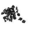 50pcs Auto Car Bumper Fender 6mm Hole Black Plastic Rivets Fasteners For Toyota