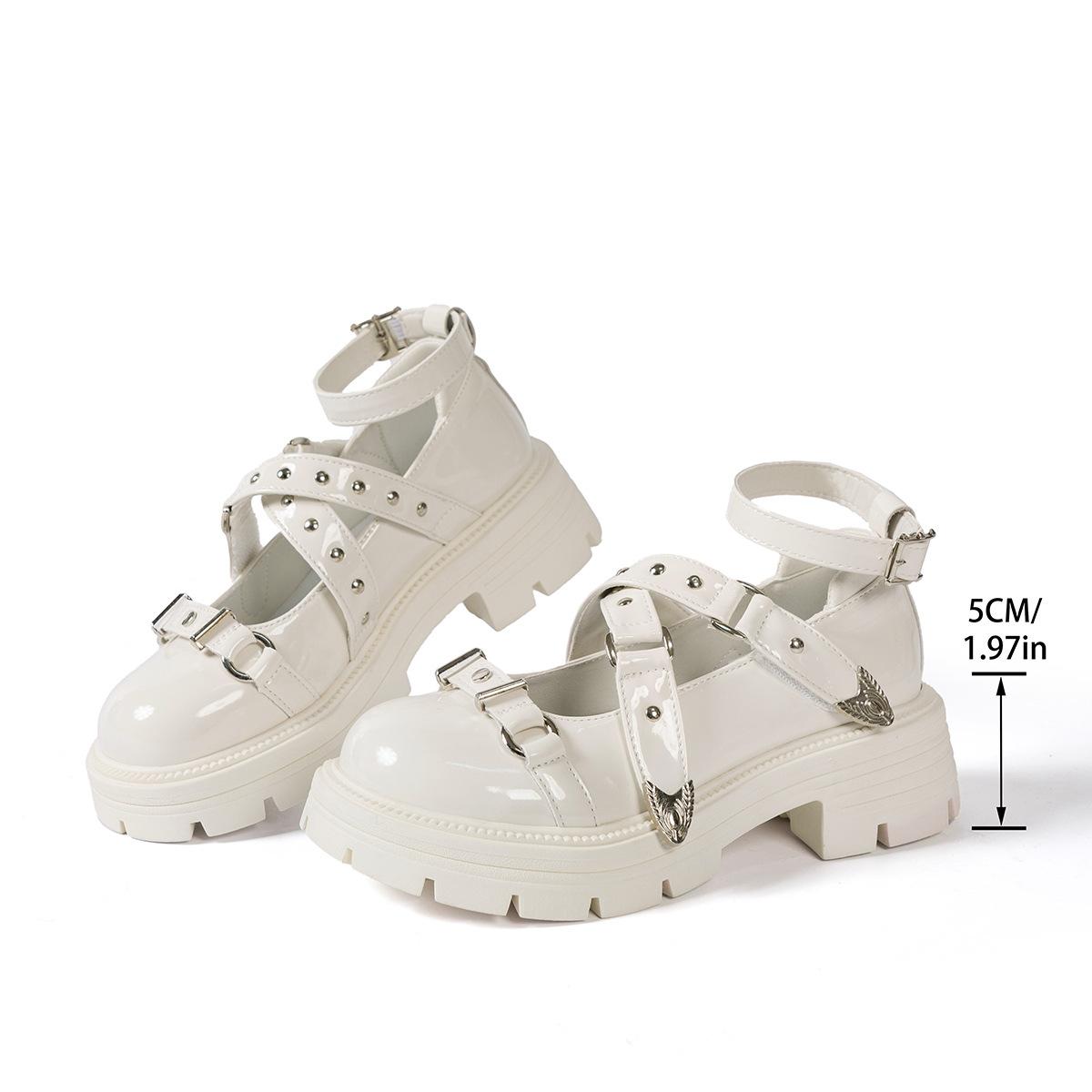 Low-cut Shoes, Single Shoes, Women s Shoes, Thick-soled Shoes, Heightening Shoes 35 белый