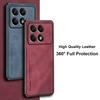 For Poco X6 Pro 5G Case Luxury PU Leather Phone Case For Xiaomi PocoX6 Pro X6Pro Redmi K70E Back Cover Silicone Full Protection