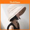 Sun Protection Fisherman Hat With Wide Brim For Women Summer Beach Outdoor Sunshade Cap