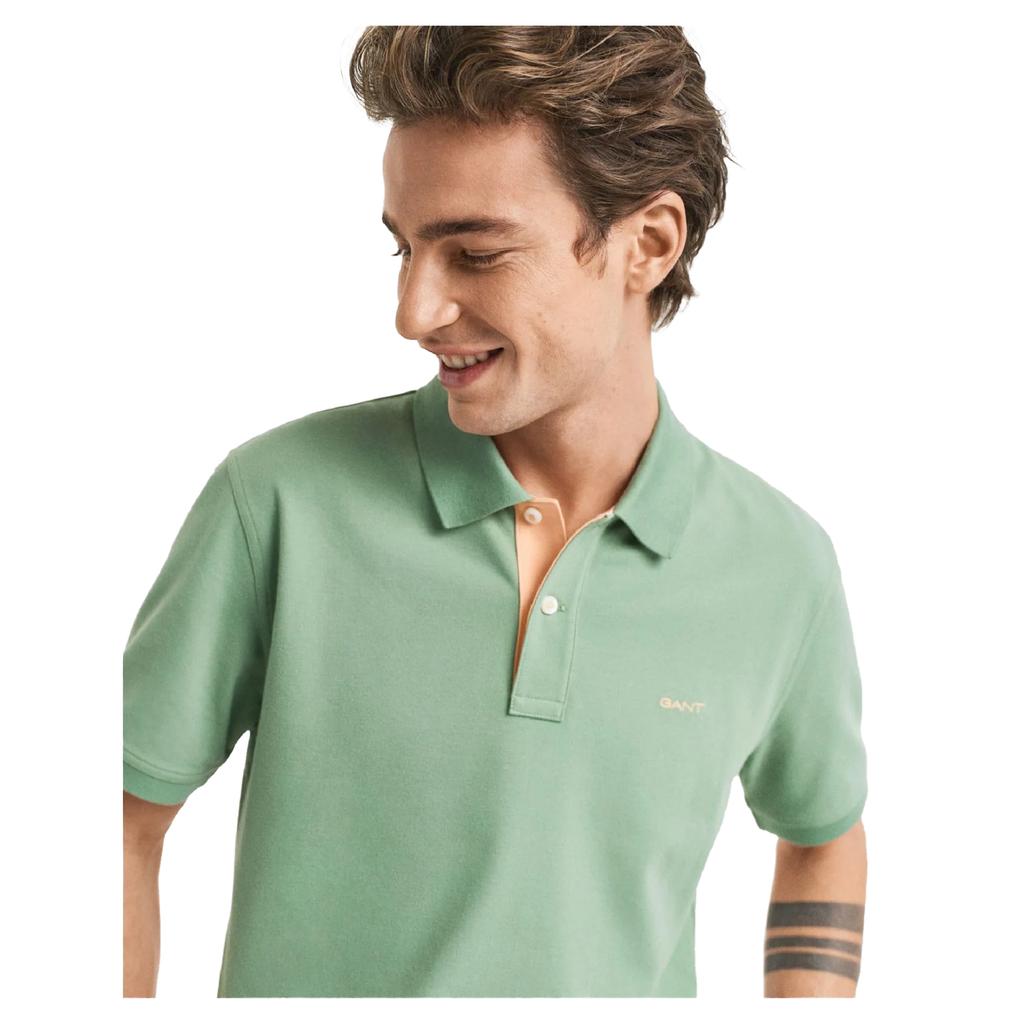 Gant Mens Contrast Pique Polo Shirt