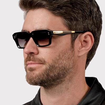Óculos de Sol Retrô com Armação Quadrada Masculino - Novo Estilo 2025