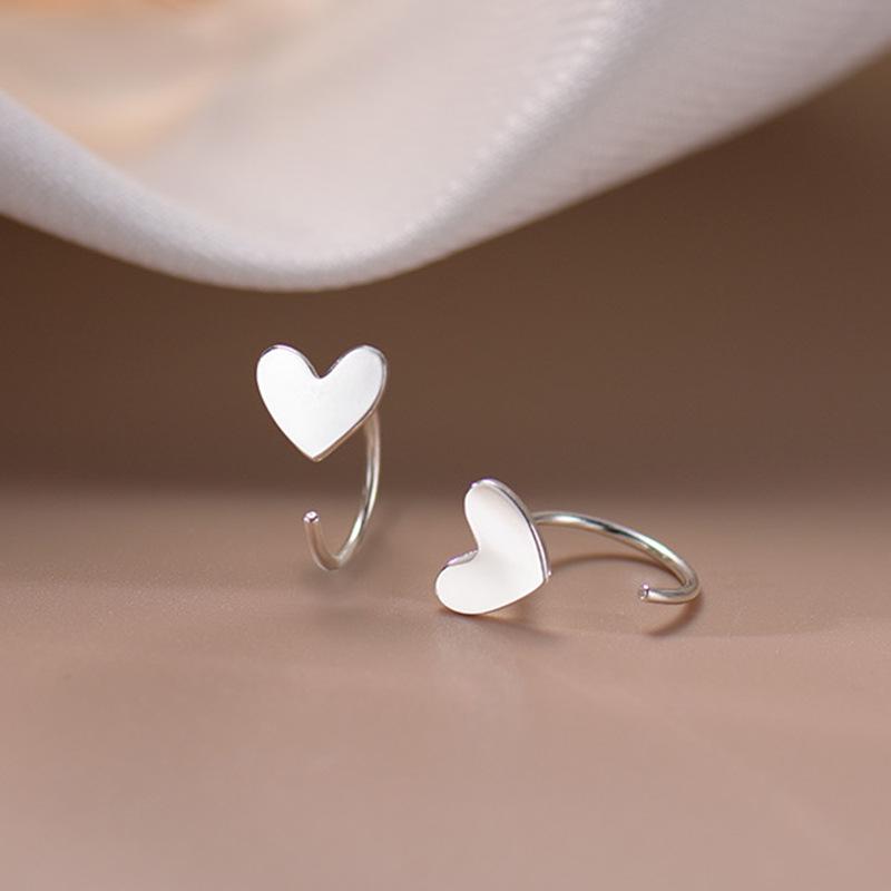 925 Sterling Silver Butterfly Stud Earrings - Elegant Ear Clips & Trendy Ear Hoops for Women