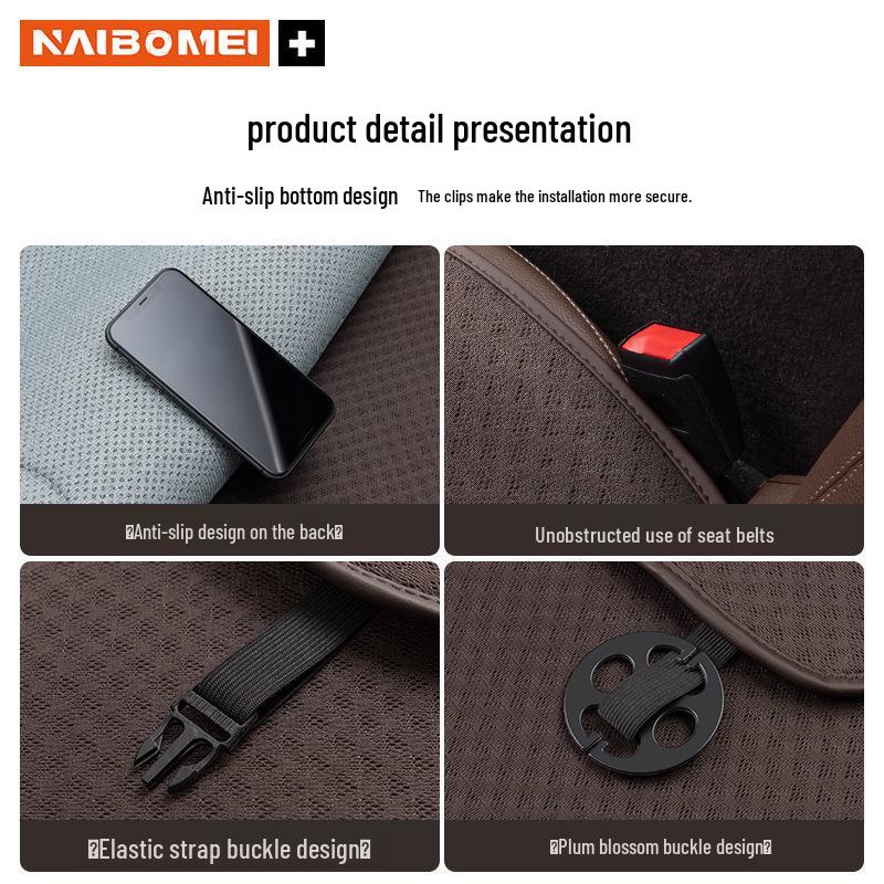 Breathable Ice Silk Lumbar Support Cushions for Mercedes-Benz & Luxury Cars