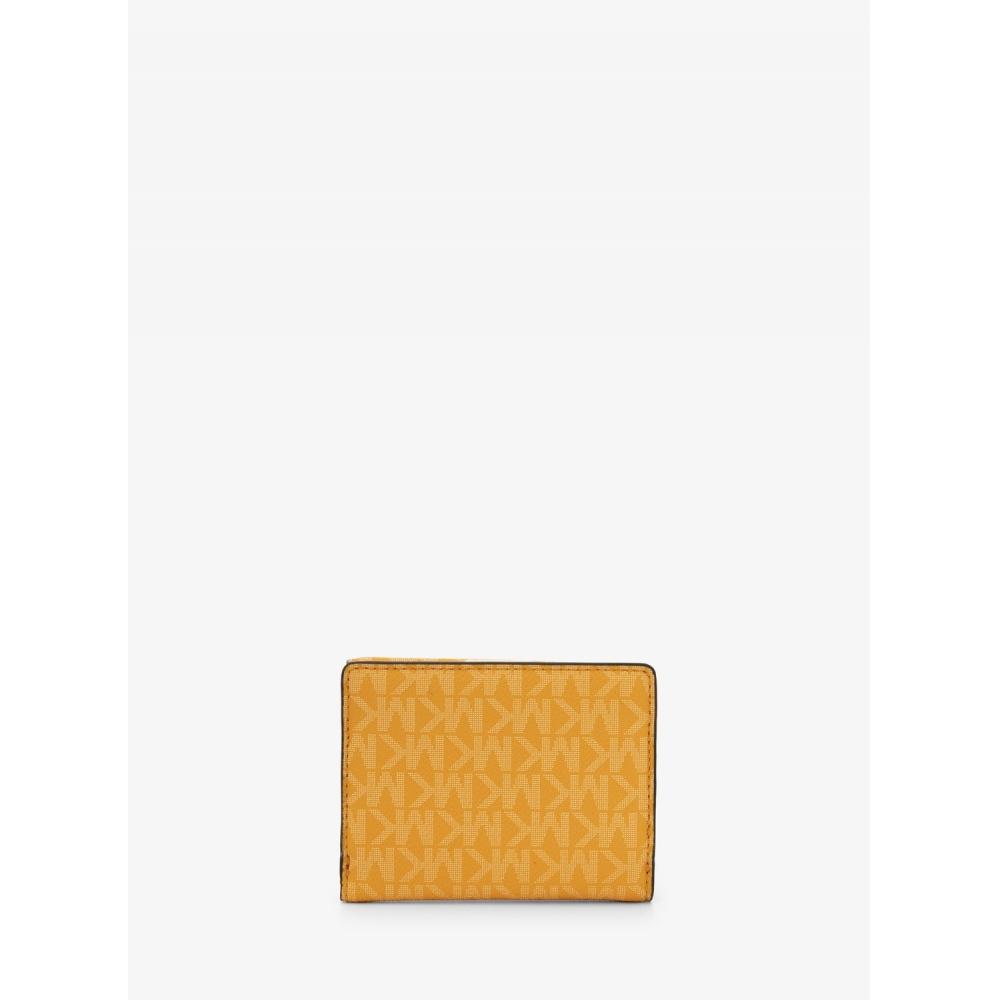 Michael Kors [japan Limited] Jet Set Travel Compact Wallet Medium   Mk Signature 35s3gtve2v3357 Pop Orange