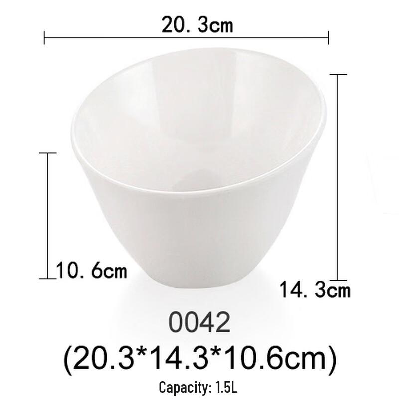 Cartoon Style Melamine Slanted Serving Bowl