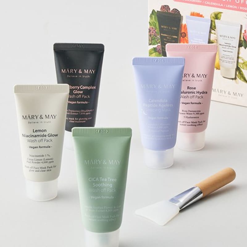 

[Marienmay] Мини-набор из 5 веганских смываемых масок