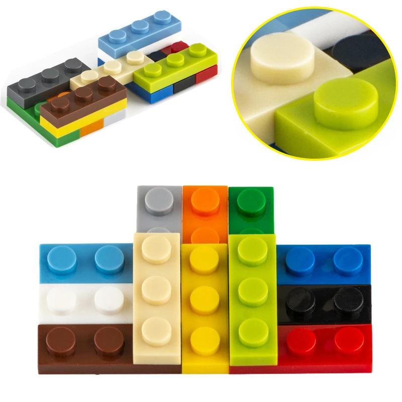 50pcs Plate 1x3 3623 Compatible with Famous Brand Building Block Classic Building Blcok Toys MOC DIY