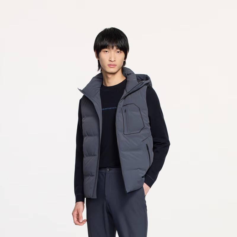 K-Boxing Men s Autumn/Winter Hooded Down Vest XL