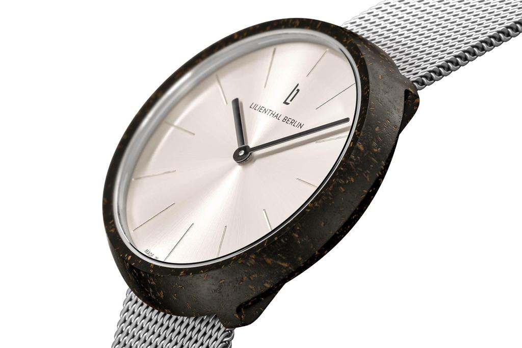 Lilianthal Berlin Zegarek The Coffee Made in Silver, Niemcy, CW02-02-B023A, Męski