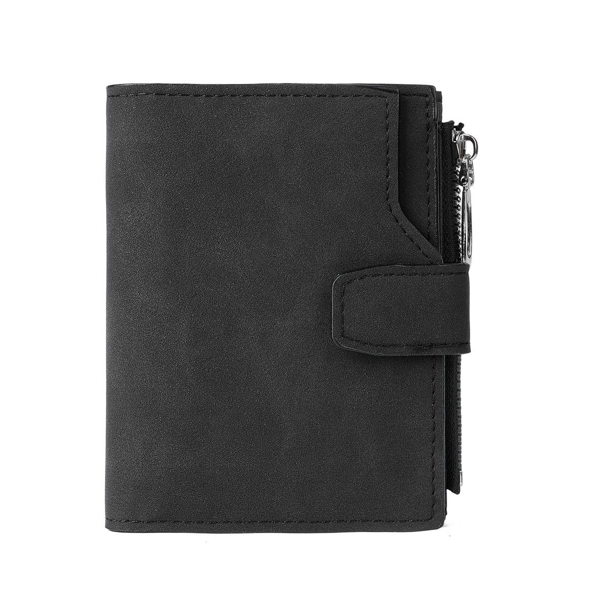 

Women s short wallet student multi-functional card bag three torturous sand coin purse чёрный