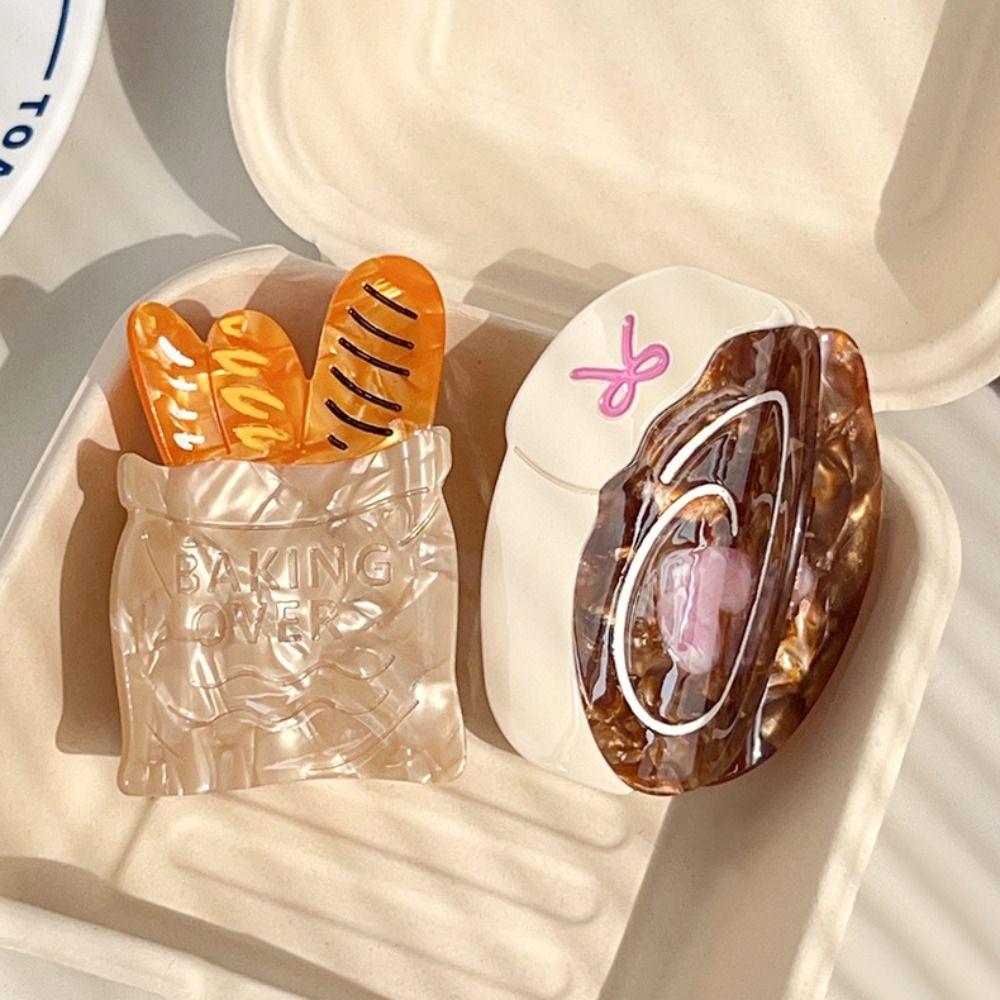 Acetic Acid Animal Hair Clip Dessert Dog Shark Clip Creative Hairpin  Daily