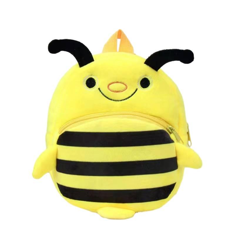 Cute Baby Children Plush Backpack Cartoon Anime Korean Version Kindergarten Early Education Shoulder Bag Anti-theft Shockproof 20*25cm