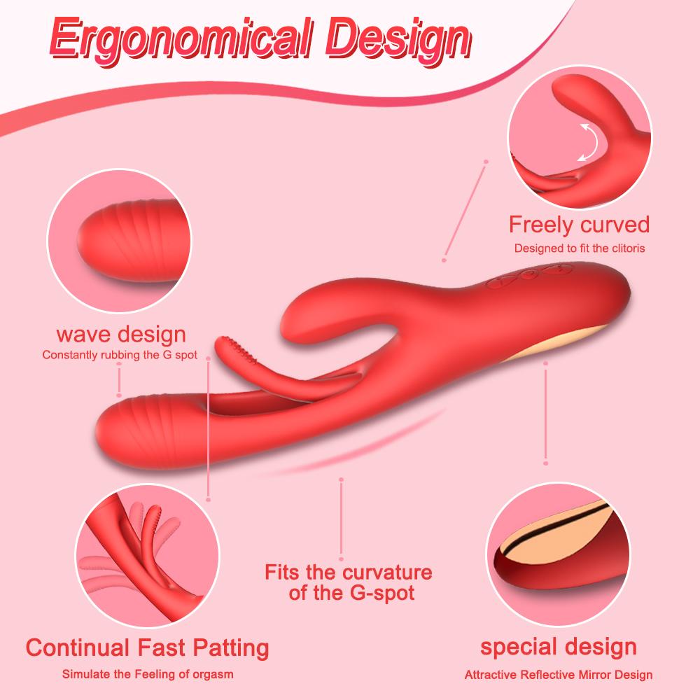 21 režimů tleskací vibrátor pro klitoris stimulační masážní přístroj Výkonná vibrační erotická hračka bodu G pro dospělé ženy
