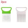 1/2/3/4pcs Effortlessly Slice Onions with This 1pc Colorful Onion Slicer Kitchen Stainless Steel Potato Chip Onion Holder