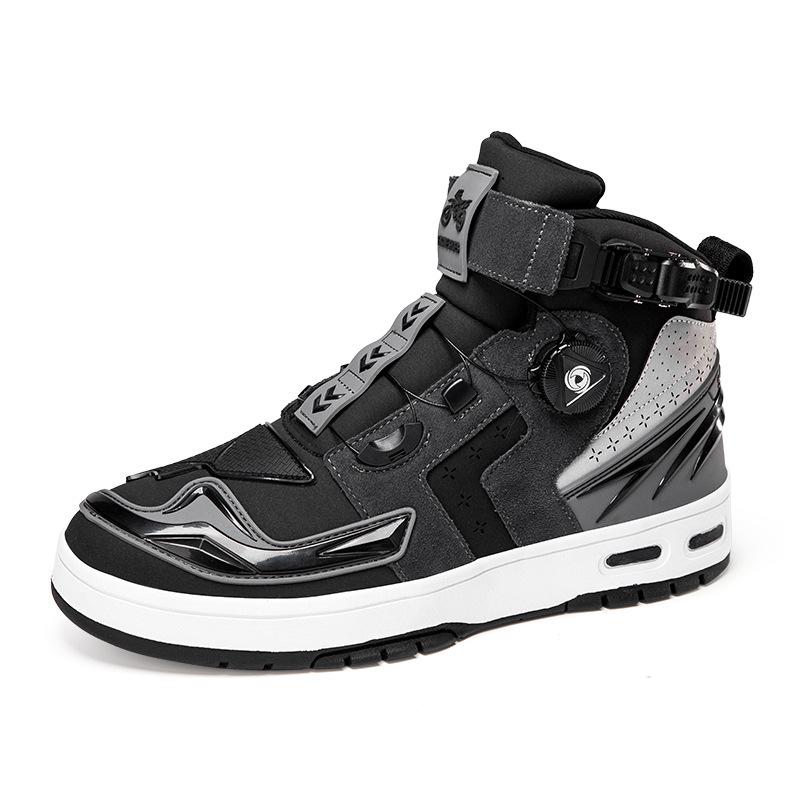 Motorcycle Shoes Motorcycle Riding Shoes Men's Knights Four Seasons Off-road Locomotive Boots Racing Short Boots Four Seasons Motorcycle Travel Equipm