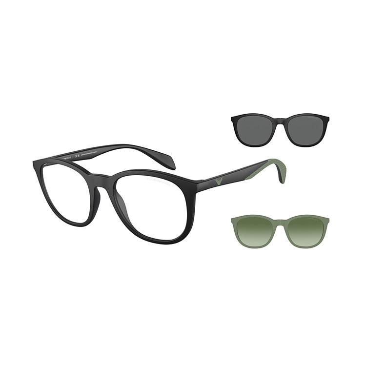 

EMPORIO ARMANI MODERN Round Sunglasses Men s Matte Black 53 матовый черный