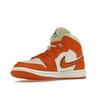 Air Jordan 1 Mid SE Sport Spice Women Sneakers Orange Coconut-Milk Black DV1302-100
