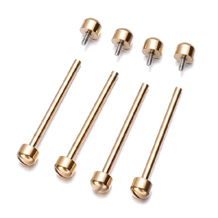 2Pcs Watch Strap Screw Tube Rods Friction Pin Clasp Bracelet Fixng for Wristband