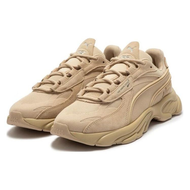 Puma Rs-Connect Mono Stoff Zweilagiges Rindsleder Wildleder PU Vielseitig Bequem Stoßdämpfend Abriebfest Atmungsaktiv Mid-Top Freizeitschuhe 375151-07