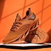 Fashion New Men's Casual Sneakers Fly Woven Breathable TPU Blade Style Soles Wear-resistant Non-slip Tennis and Basketball  Sports Shoes