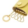 Ilbizonte Key Case 4 Rows Leather SKH115 Yellow KEY HOLDER ORGANIC VACCHETTA LEATHER PV0039 Oliva Key Ring Key Holder Genuine Leather Trifold Cowhide