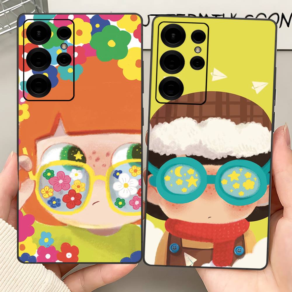 INS A Mao Phone Case For Samsung S 24 Fe 25 Ultra Plus 20 Lite 21 30 22 23 24 22 Ultra 5G Fundas
