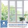 Opaque Window Privacy Film for Glass Self-adhesive Decorative Window Sticker for Home Office