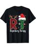 Respiratory Graphic Print-Shirt- Crew Neck Tee, Casual Knit Fabric Top with Slig