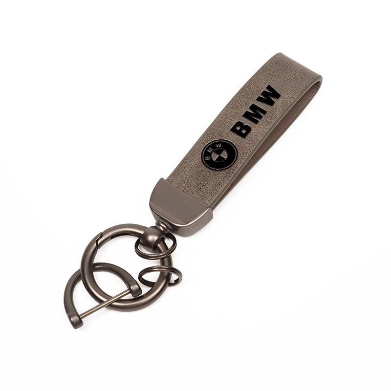 High-quality Metal/Leather Car Key Chain Logo Keyring Luxury Auto Interiors For BMW E46 E90 E60 F30 F10 E39 E36 G30 E92 E87 X5 ulcr72
