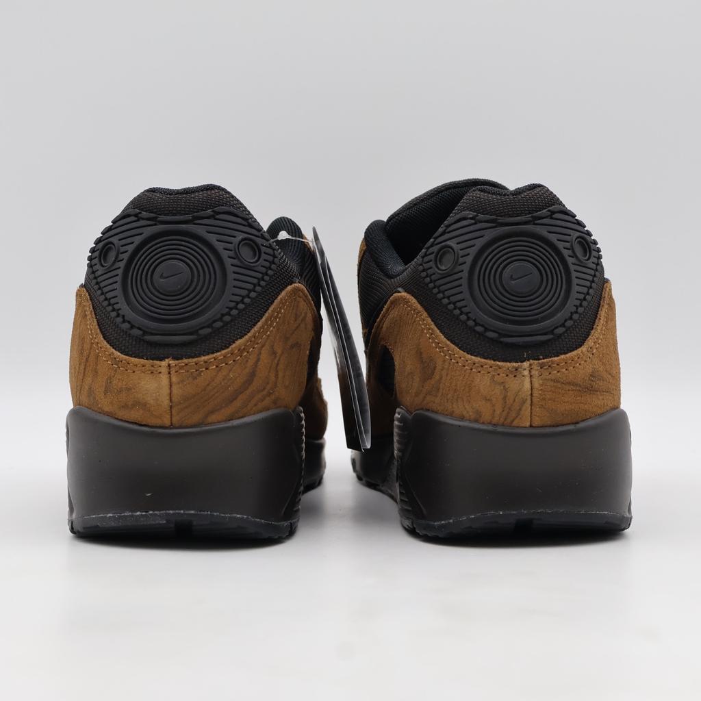IQ0283-281 Nike Air Max 90 Premium Light British Tan Velvet Brown Black (Men's)