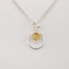 Yellow Cat's Eye Gemstone 925 Sterling Silver Jewelry Partywear Pendant 1.2" For Her PP-68-38
