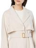 Ecru Wool Trench Coat [Lesse Passe] Women's
