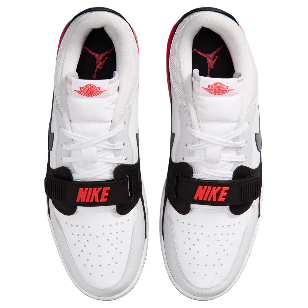 Jordan Legacy 312 Low Top Vintage Basketball Shoes Men's White Red CD7069-113