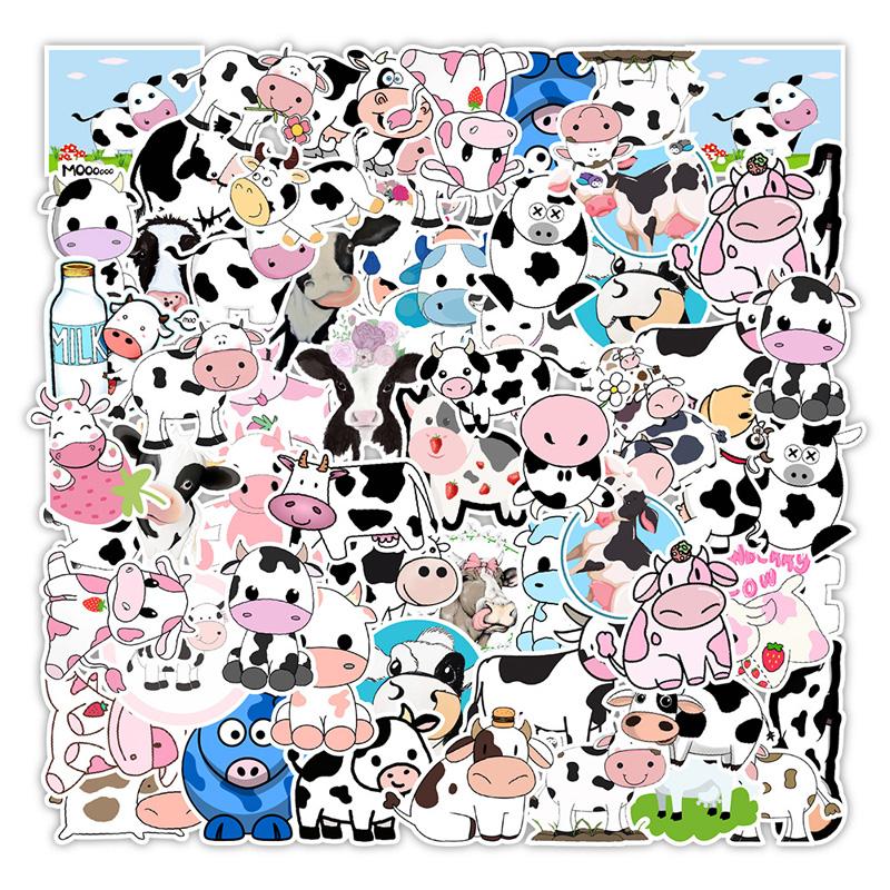 50Pc Cute Dudu Cow Stickers Skateboard Stickers Extreme Sports Stickers Trolley Case Guitar Mug Notebook Trend Stickers
