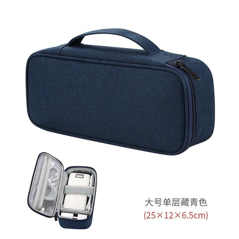 

1PC Travel Organizer Bag Cable Storage Organizers Pouch Carry Case Portable Waterproof Storage Bags for Cable Cord синий