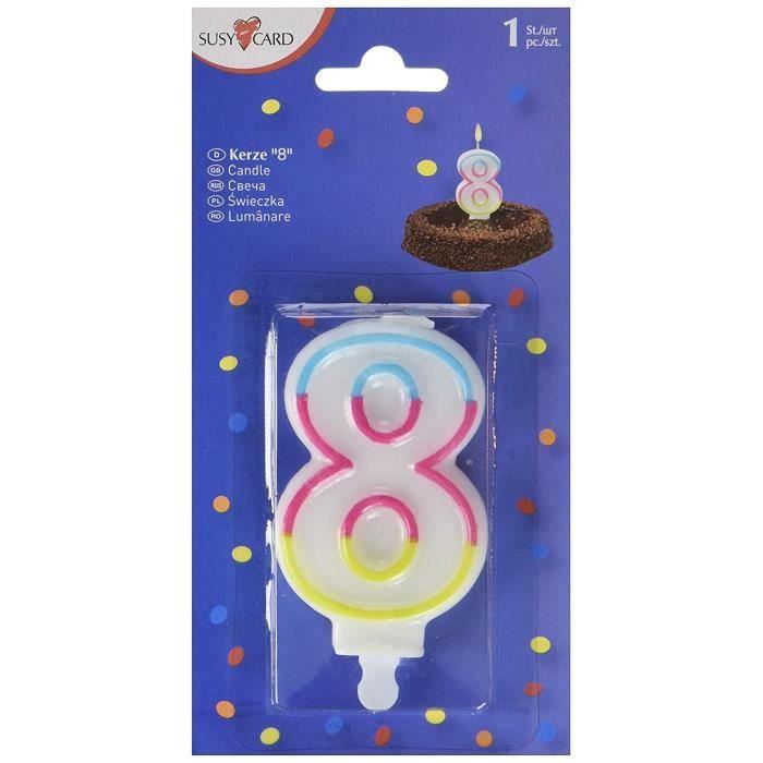 Susy Card Nombre Bougie 8 - 40012131