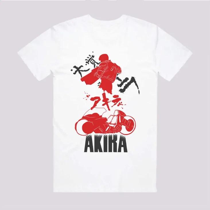 Anime Akira Red Motor Art Japanese Style White Tshirt Size S4XL S