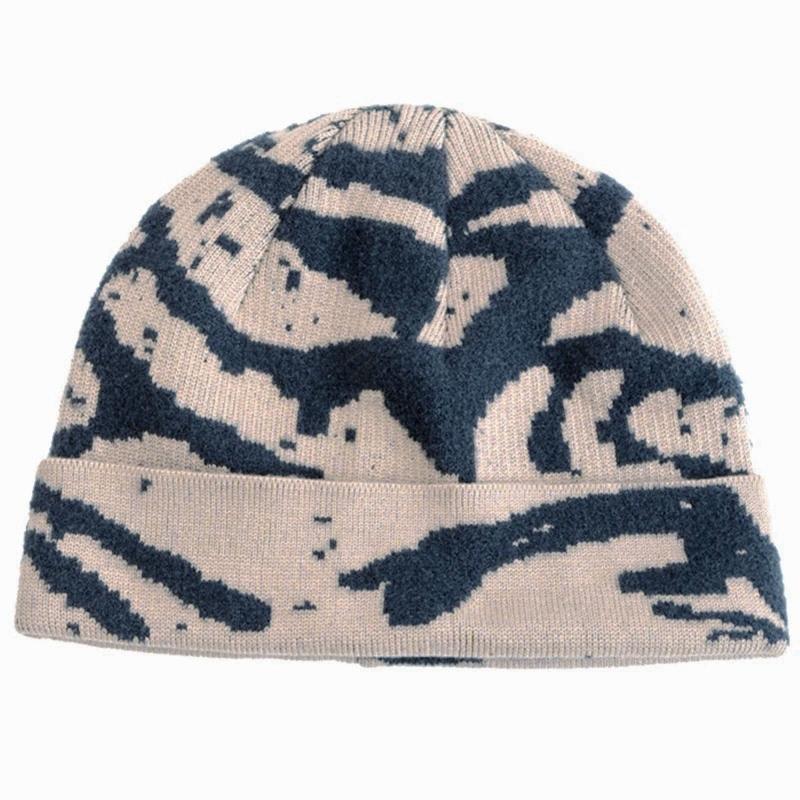 New Unisex Outdoor Skull Cap Fashion Geometric Printing Dandy Winter Hats Sailor Style Hats For Men Women Autumn Ski Beanie Cap