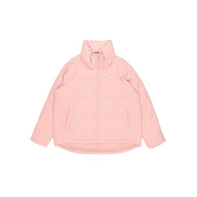 Li Ning Training Series Short Sports Casual Windproof Warm Down Jacket Women Jacket Fog-Rose-Pink AYMQ038-1