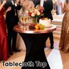 Wear Resistant Table Top Cover Dustproof Table Cloth Shiny Tablecloth  Party Decoration