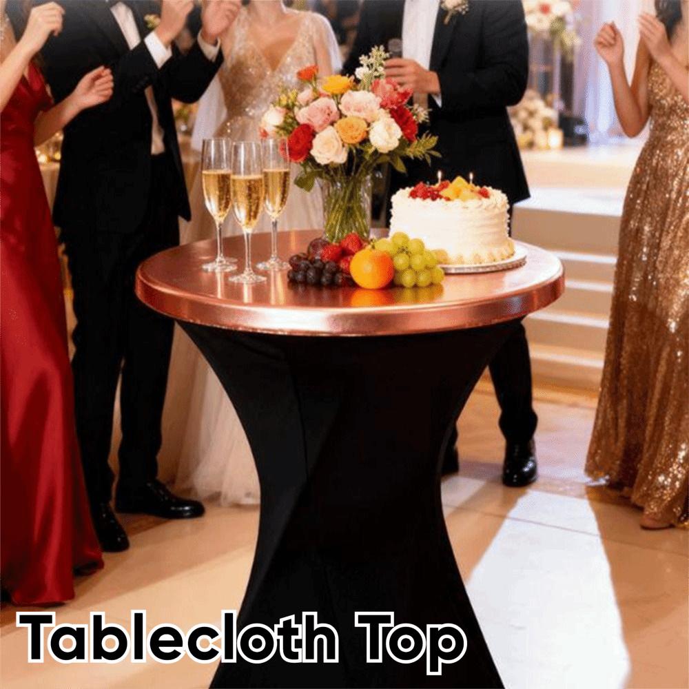 Wear Resistant Table Top Cover Dustproof Table Cloth Shiny Tablecloth  Party Decoration