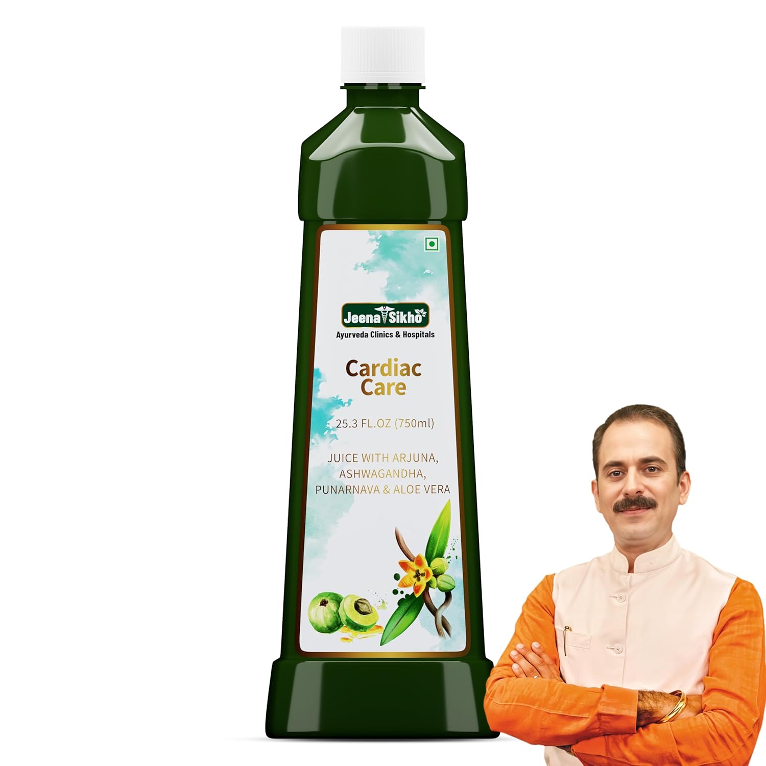 

Jeena Sikho Cardiac Care Juice 750 Ml No Added Sugar Herbal Wellness Drink For Daily Heart Support Balance Plus