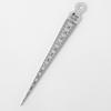 Stainless Steel 0-15mm Taper Gauge Aperture Scale Feeler Gauge Aperture Scale Hole Inspection Measuring Ruler