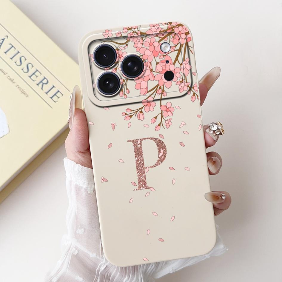 For iPhone 17 Pro 2025 Case For iPhone 17 Pro Max Cover Luxury Crown Flower Letters Soft Silicone Bumper For iPhone 17 Air Coque