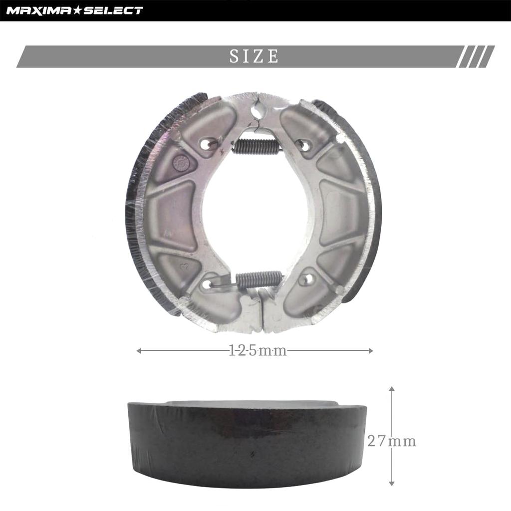 MAXIMASELECT Rear Brake Shoes for Yamaha Virago Majesty Drag Star 250 Exterior Parts YBR125, 125, BW'S, 125, - & Maintenance.