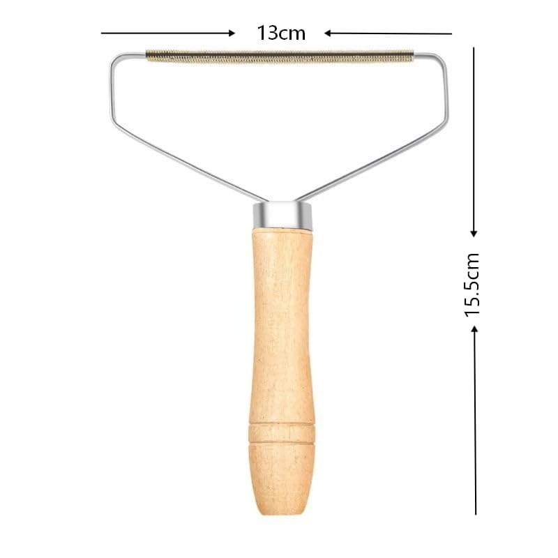 Portable lint removercarpetwoolcoatclothingmanual shaverhair removal scrapercleaning toolpet hair brushwooden handle