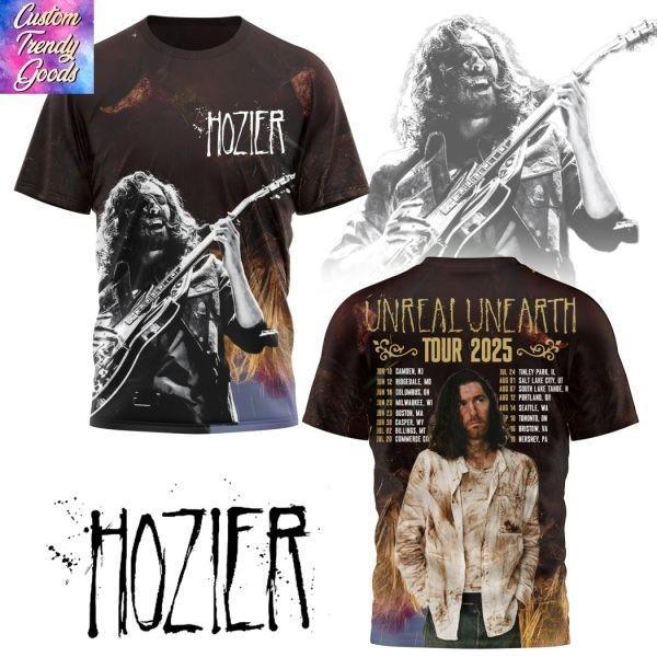 Hozier Unreal Unearth Tour 2026 3D T-Shirt XXXXL